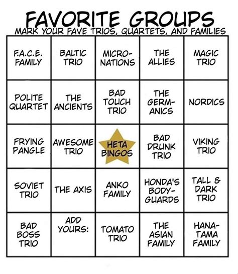 bingo meme template